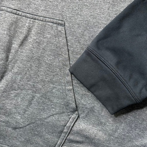 Champion Men's Gray Black Colorblock Quarter Zip Pullover Sweatshirt Size 2XL - Picture 2 of 13